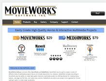 Tablet Screenshot of movieworks.com